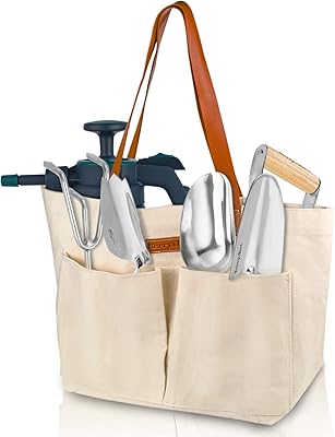 Berry&Bird Berry&Bird Garden Tool Bag, Canvas Garden Tote With Pockets, Wear-Resistant Multi-Purpose Tool Storage Bag, Home  - Image 1