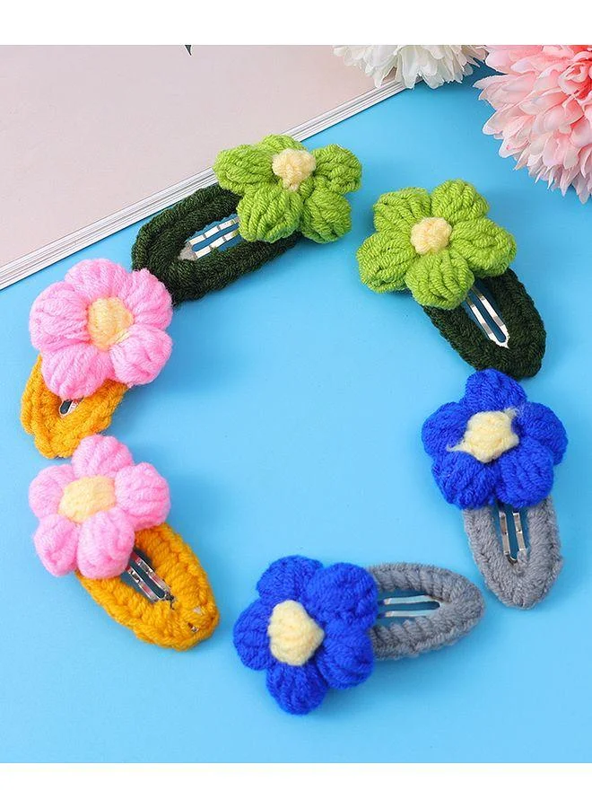 Mark & Mia Mark & Mia Floral Themed Hair Clips, Versatile Styling Options, Gentle on Hair, Comfortable Wear, 3 Years+, Multicolor - 6 Pieces