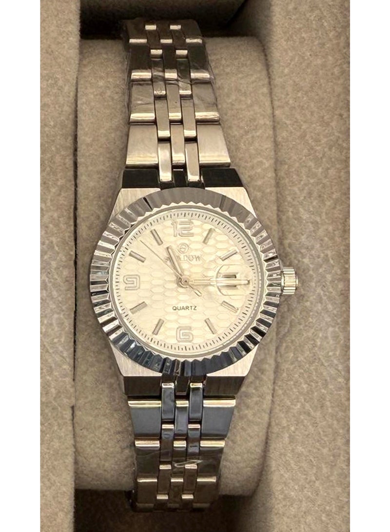 SHADOW Luxury Couple Watch Set - Matching Stainless Steel Quartz Wristwatches with Date Window - Image 3