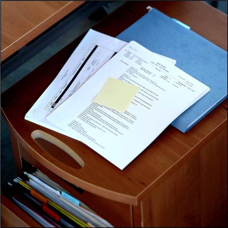 Post It Notes Canary Yellow 3 x 3 in (76 x 76 mm) 654 | Yellow Color | Sticky Notes | For Note Taking, To Do Lists and Reminders | Clean Removal | No damage | Recyclable | 100 sheets/pad - Image 5