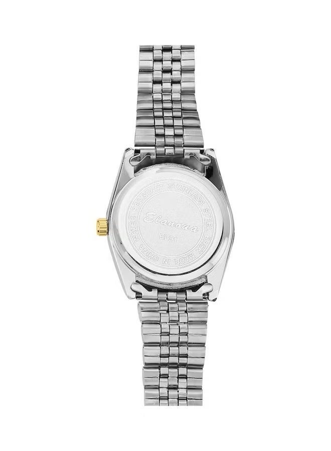 Elanova Men's Quartz Analog Wrist Watch with Stainless Steel Band - Model EL91 - Image 5