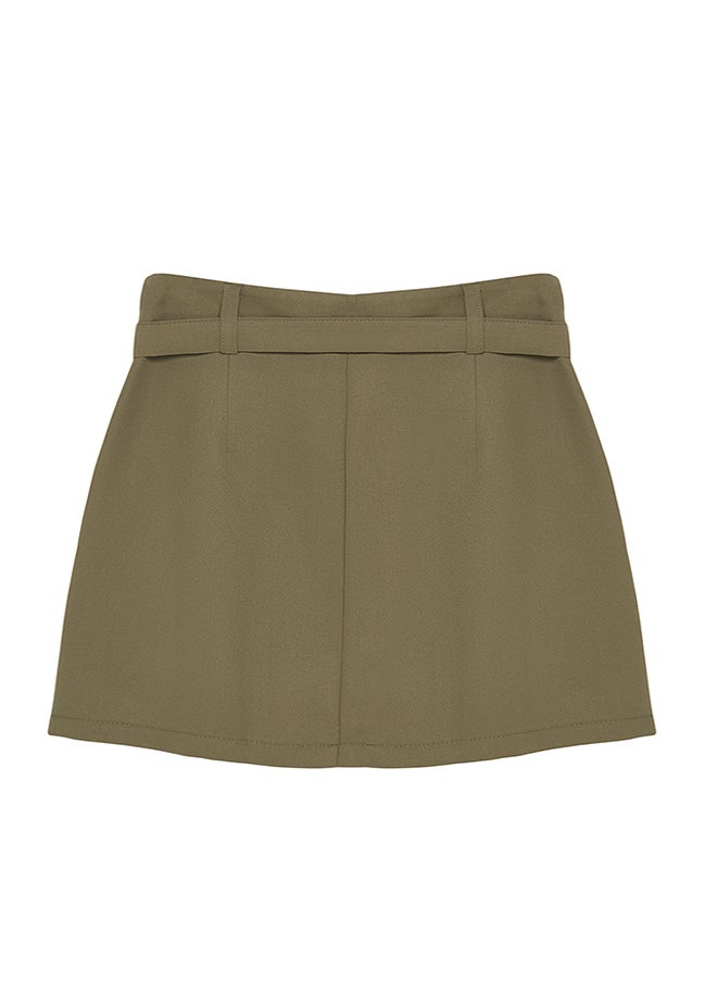 Khaki Double Belt Detailed Pleated Mini Woven Skirt TWOAW24ET00079 - pzsku/Z26E98CD65DD86BF7E5F1Z/45/_/1730941953/a007d689-b30a-4f5b-80ea-b2e380ac10c6