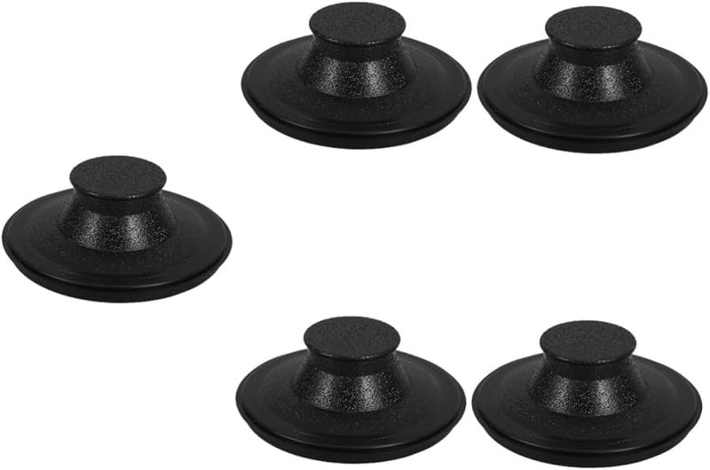 5Pcs Black Rubber Sink Stopper Drain Plug For Garbage Disposal And All Drain Types - Image 2