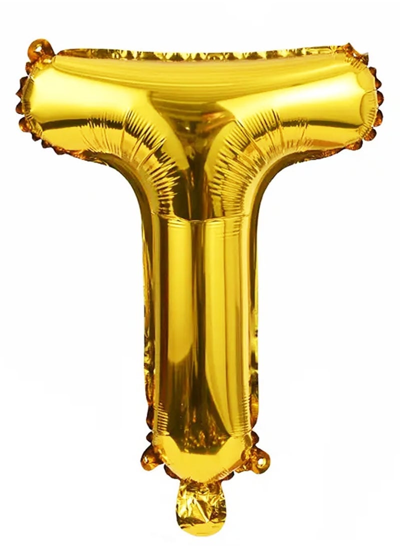PARTY FUN Foil Balloon 32 Inch Balloon Letter T Perfect For Party, Birthday And All Occasions - Image 1