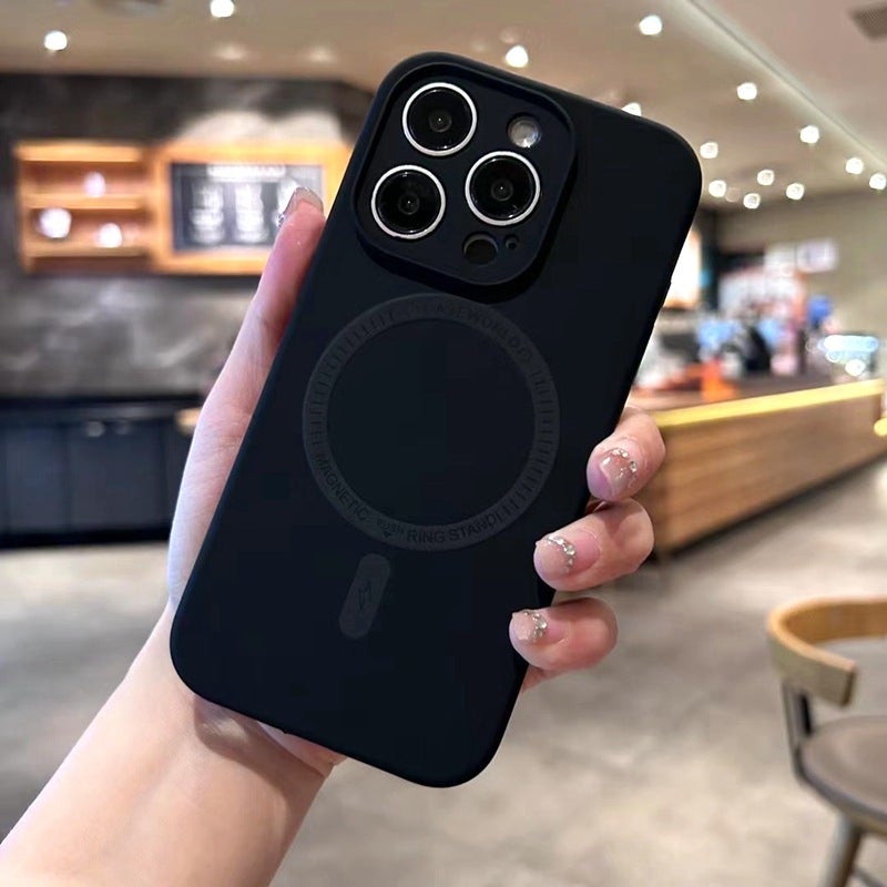 TOMO Cloud-Sensing Magnetic Liquid Silicone Case for iPhone 16, 17 Pro Max, and More - Soft Shockproof Cover with Anti-Fingerprint Features