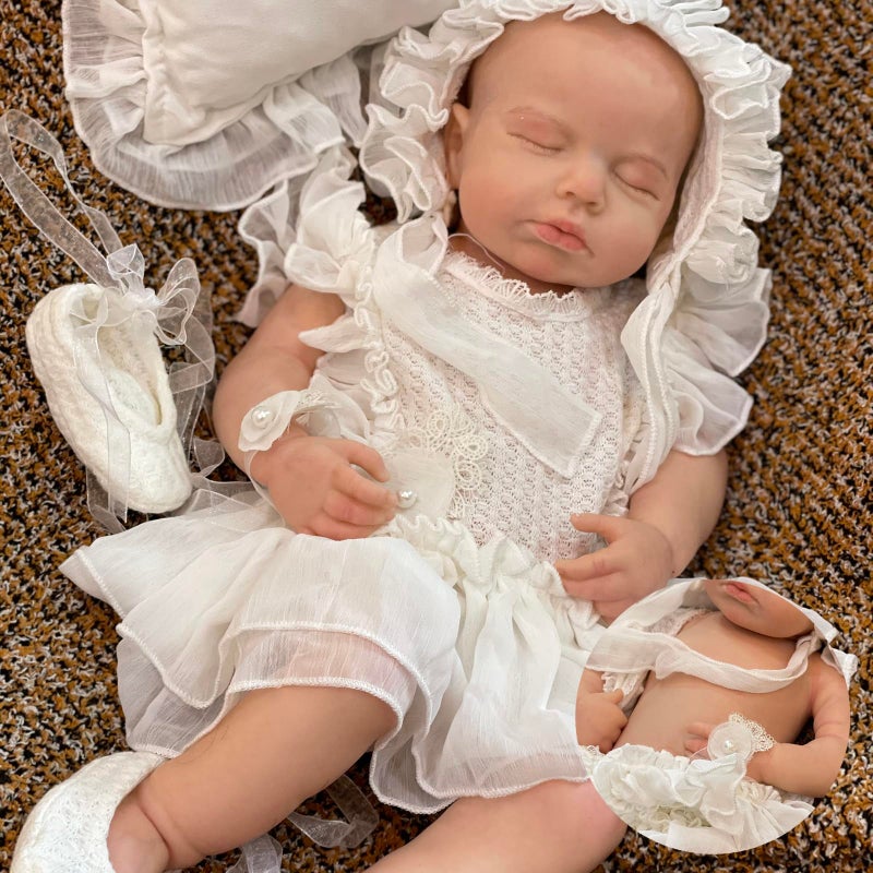 OtardDolls Reborn Baby Dolls Realistic Newborn 18 Inch Reborn Full Silicone Soft Body Real Life Washable with Clothes and Bottles - Image 2