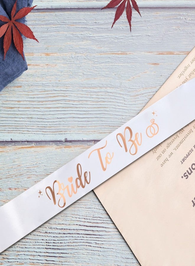 PATICARRY Happyland 8 sets Team Bride Sash Bachelorette Party Decorations Bridesmaid Sashes Rose Gold Foil letter for Bridal Shower & Wedding Party - Image 4
