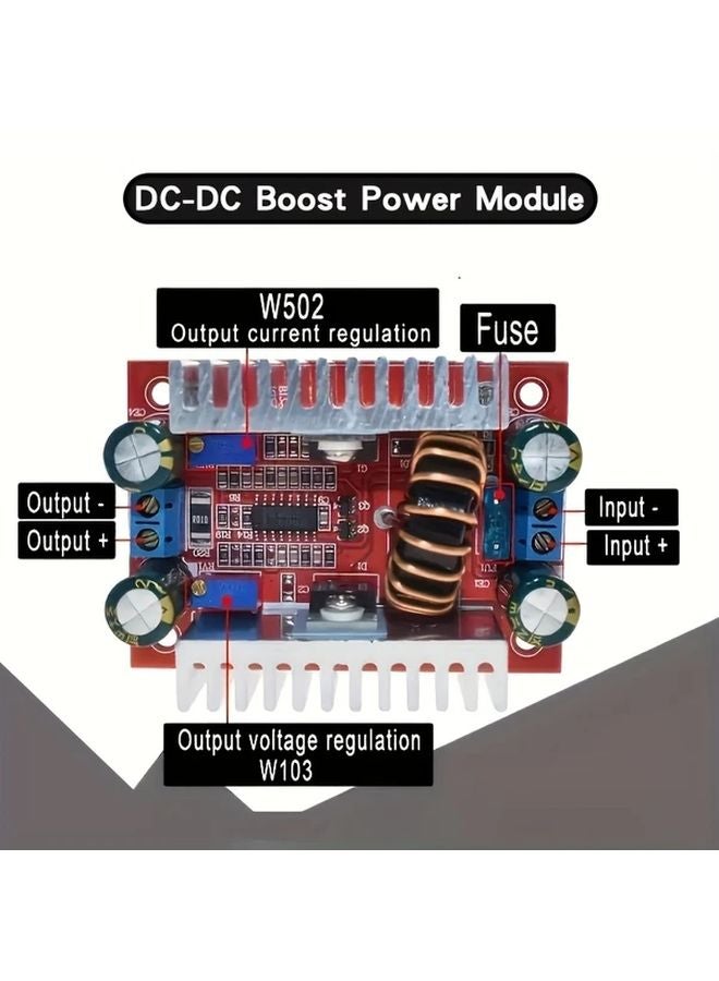 2pcs 400W DC DC Boost Power Module 15A Constant Current Voltage Converter - Image 4