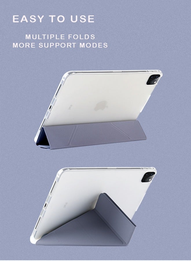 QINGYAN Case for iPad (A16) 11th 11 inch 2025 Gen iPad 11 Case/Case For iPad 10th Gen Case 2022 iPad 10 Case Slim Stand Soft Clear Transparent Shell Back with Pencil Holder Smart Cover for 11" iPad 11th 2025/10.9"iPad 10th Gen 2022  - Image 3