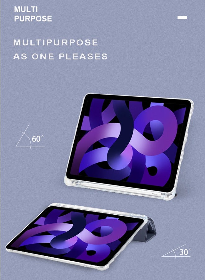 QINGYAN Case for iPad (A16) 11th 11 inch 2025 Gen iPad 11 Case/Case For iPad 10th Gen Case 2022 iPad 10 Case Slim Stand Soft Clear Transparent Shell Back with Pencil Holder Smart Cover for 11" iPad 11th 2025/10.9"iPad 10th Gen 2022  - Image 4