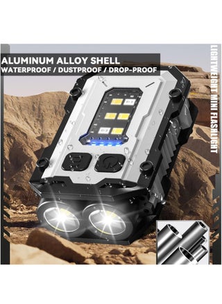 Mini Keychain EDC Flashlight Rechargeable, 1000 High Lumens Super Bright Flash Lights Small Portable Tactical Pocket Torch with Magnet & Clip, 8 Modes,USB C Ipx65 Waterproof - pzsku/Z26E9FEC3DA1C1614FDD9Z/45/_/1739526376/9199e24e-260a-4705-8a56-1b6289cfa40b