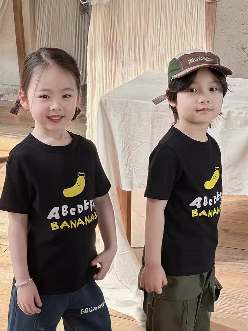 Children'S Short-Sleeved T-Shirt Top Cotton Half-Sleeve Tide Big Boys And Girls Online Fashion Class Clothes - Image 4