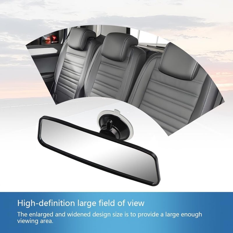Figpade Car Rear View Mirror,HD 360° Rotatable Car Rearview Mirror for Observing Vehicles and Children,Suction Cup Universal Replacement Rear View Mirror for Most Cars,Trucks,SUVs - Image 4