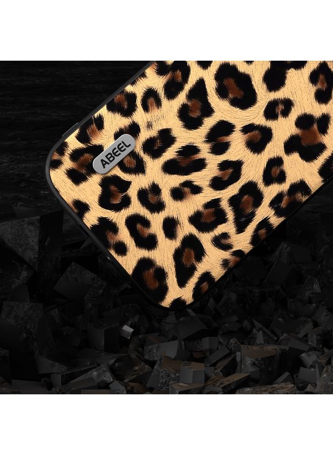 S-TOP Case For iPhone 15 Pro ABEEL Black Edge Leopard Phone Case - Image 3