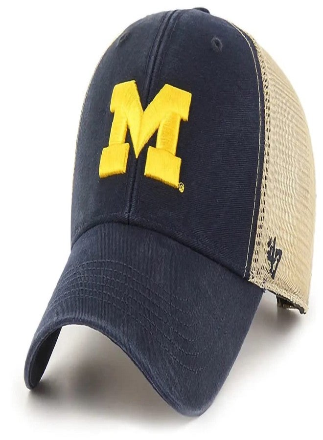 قبعة '47 NCAA Flagship Wash Mesh MVP قابلة للتعديل، مقاس واحد يناسب الجميع (as1، Alpha، one_Size، Michigan Wolverines) - Image 1