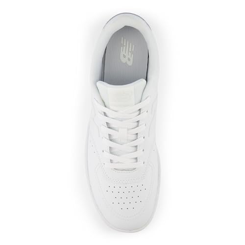 New Balance Men's BB80 V1 Sneaker, White/White, 8 - Image 4