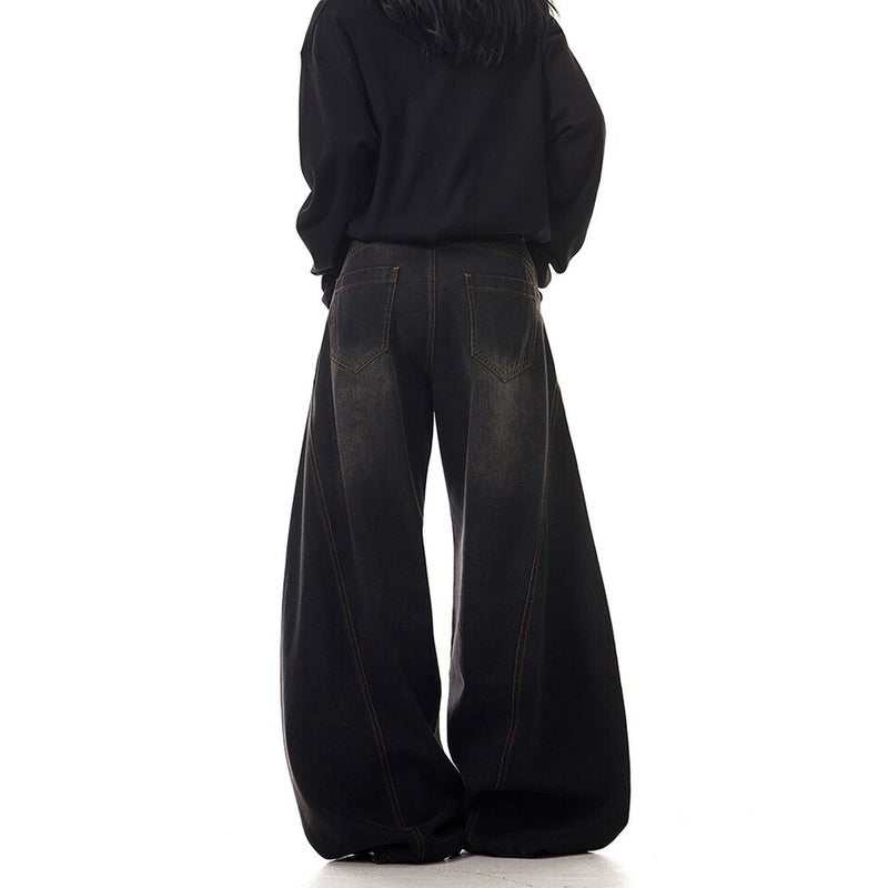 Unisex Classic Denim Jeans Loose Fit Daily Outdoor Wear - Image 5