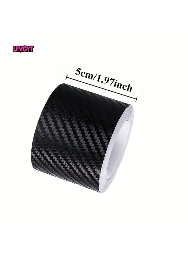 3M 118 Inch Nano Carbon Fiber Car Door Sill Protector Anti Scratch Film Roll With Weatherproof Coating DIY Easy Install Trim Guard Kit For Auto Side Mirror Door And Vehicle Protection 3 Sizes 3cm 5cm 10cm Width - Image 2