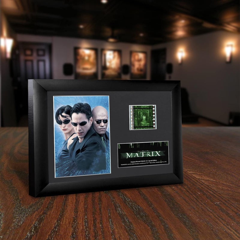 Trend Setters The Matrix – Trinity – Neo - Morpheus – FilmCells 7” x 5” MiniCell Desktop Presentation – Featuring 35 mm Film Clip with Easel Stand – Officially Licensed Movie Collectible - Image 2