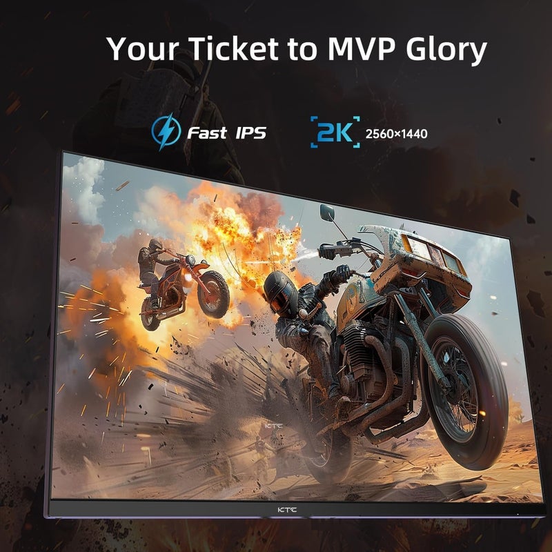 KTC 27 Inch 240Hz Gaming Monitor, QHD 2560x1440 Monitor, Fast HVA, HDR400, G-Sync/FreeSync Compatible, USB/Type C/DisplayPort/HDMI, VESA Mountable, Pivot Height Tilt Adjustable-27GS950 - Image 3