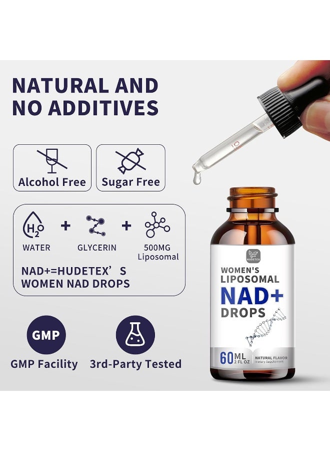 Hudetex Women's Liposomal NAD+ Drops 60ml - Image 4