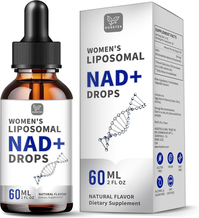 Hudetex Women's Liposomal NAD+ Drops 60ml - Image 1