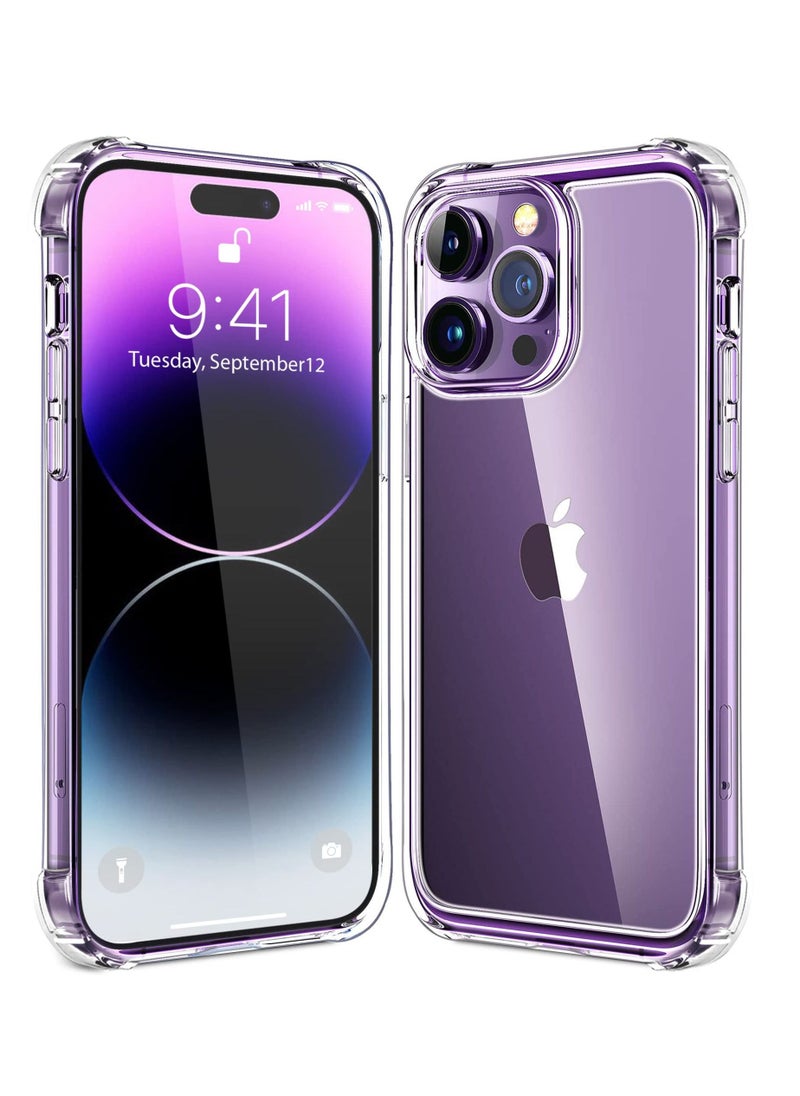 BORTONY iPhone 14 Pro Max Case 6.7 Inch Ultra Slim Soft TPU Material with 4 Corners Bumper, Shockproof Protection Anti-Scratch Anti-Drop Clear Cover for Apple iPhone 14 Pro Max  - Image 1