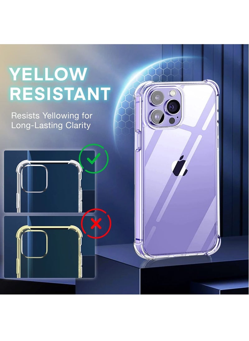 BORTONY iPhone 14 Pro Max Case 6.7 Inch Ultra Slim Soft TPU Material with 4 Corners Bumper, Shockproof Protection Anti-Scratch Anti-Drop Clear Cover for Apple iPhone 14 Pro Max  - Image 5