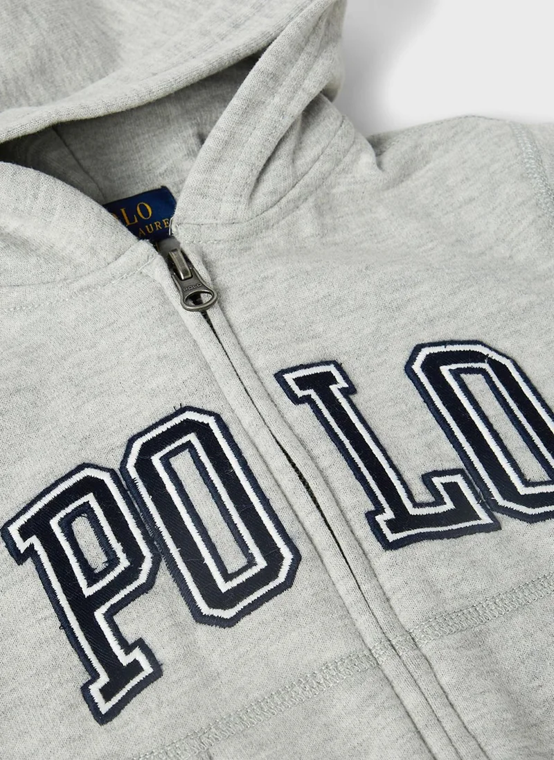 POLO RALPH LAUREN Youth Fleece Zip Through Hoodie
