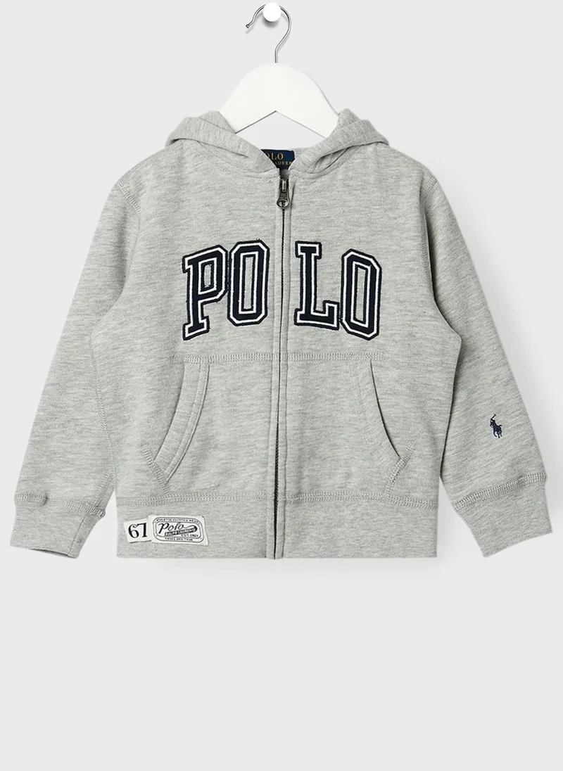 POLO RALPH LAUREN Youth Fleece Zip Through Hoodie