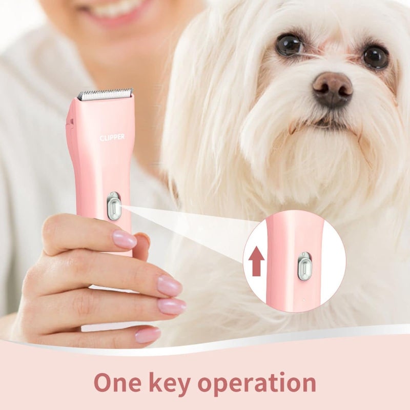 Grimgrow Dog Cat Home Hair Waterproof Clipper Portable Electric USB Rechargeable Pet Grooming Tools Low Noise Shaver Cordless Trimmer for Small and Large Pets - Image 3