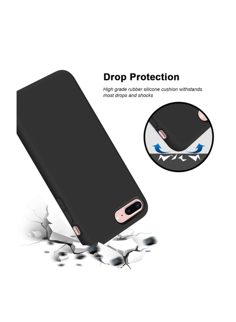 ten.tech Compatible with iPhone 7 Plus/iphone 8 Plus Case, Liquid Silicone Case, Full Body Protective Cover, Shockproof, Slim Phone Case, Anti-Scratch Soft Microfiber - Image 2