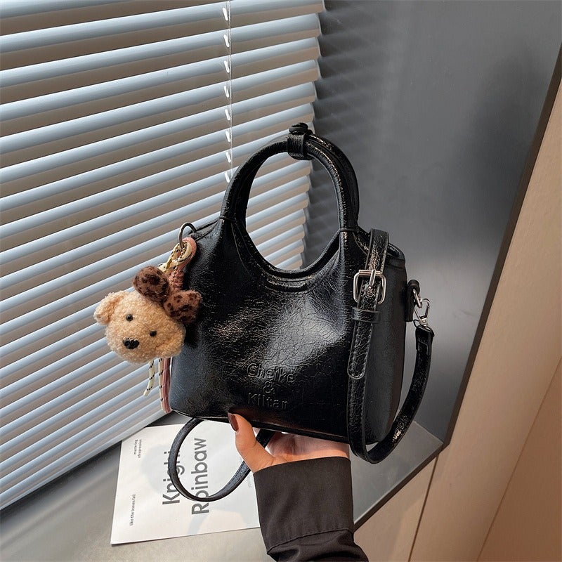 Simple bucket bag for women, new niche design, casual commuter shoulder bag, trendy and versatile crossbody bag. - Image 3