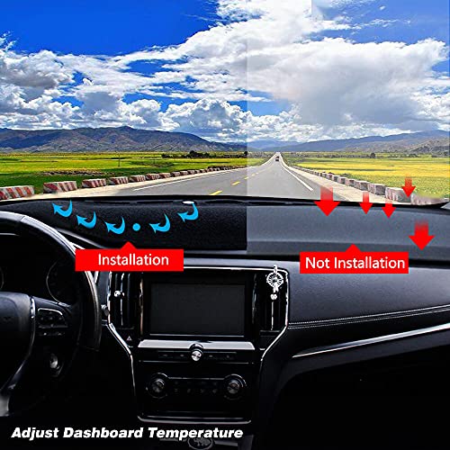 BLIBLIUNIT Dashboard Cover Custom Fit for Chevy Chevrolet/GMC Sierra C1500 C2500 C3500 K1500 K2500 K3500 Pickup Truck 1988-1994 Dash Cover Mat (88-94, Black) - Image 5