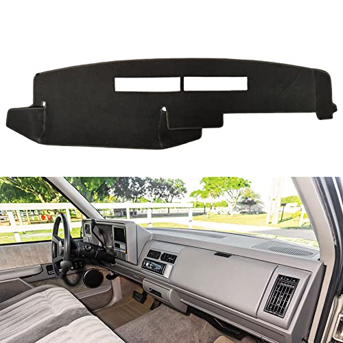 BLIBLIUNIT Dashboard Cover Custom Fit for Chevy Chevrolet/GMC Sierra C1500 C2500 C3500 K1500 K2500 K3500 Pickup Truck 1988-1994 Dash Cover Mat (88-94, Black) - Image 1