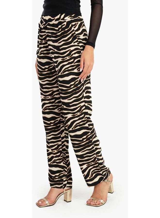 Carina Zebra Print Straight Cut Pants - Image 2