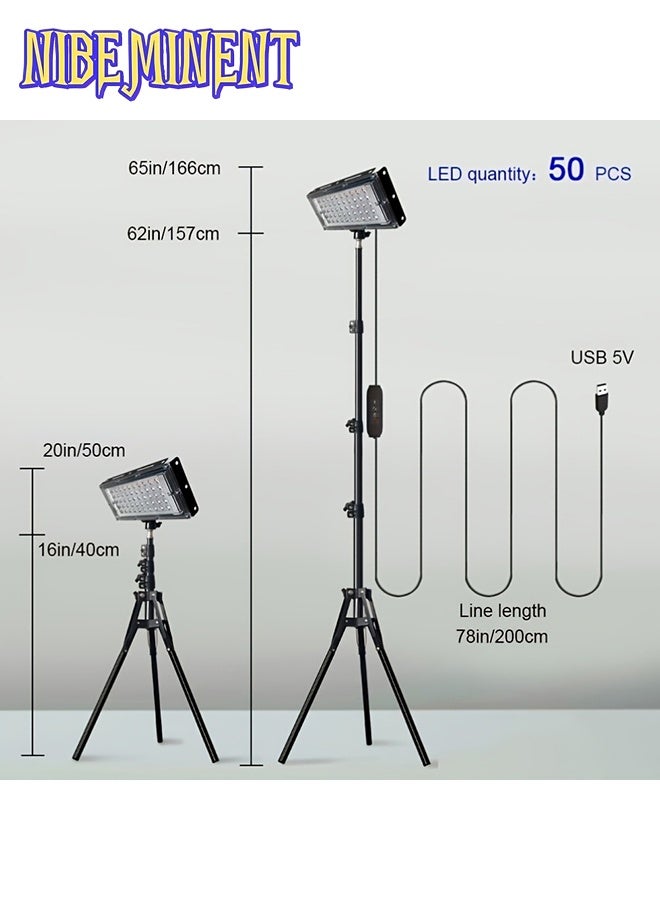 NIBEMINENT Portable LED Camping Light with Adjustable Color Temperature - USB-Powered Outdoor Camping Lantern for Hiking, Backpacking & Camping, Compact Design with Carry Bag, Camping Accessories, Hiking Essentials, Matte Finish, Durable Construction, Without Battery - Image 4