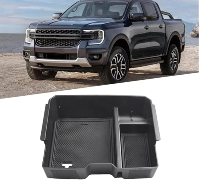 Yurefax Car Armrest Center Console Storage Box for Ford Ranger 2023 - Image 2