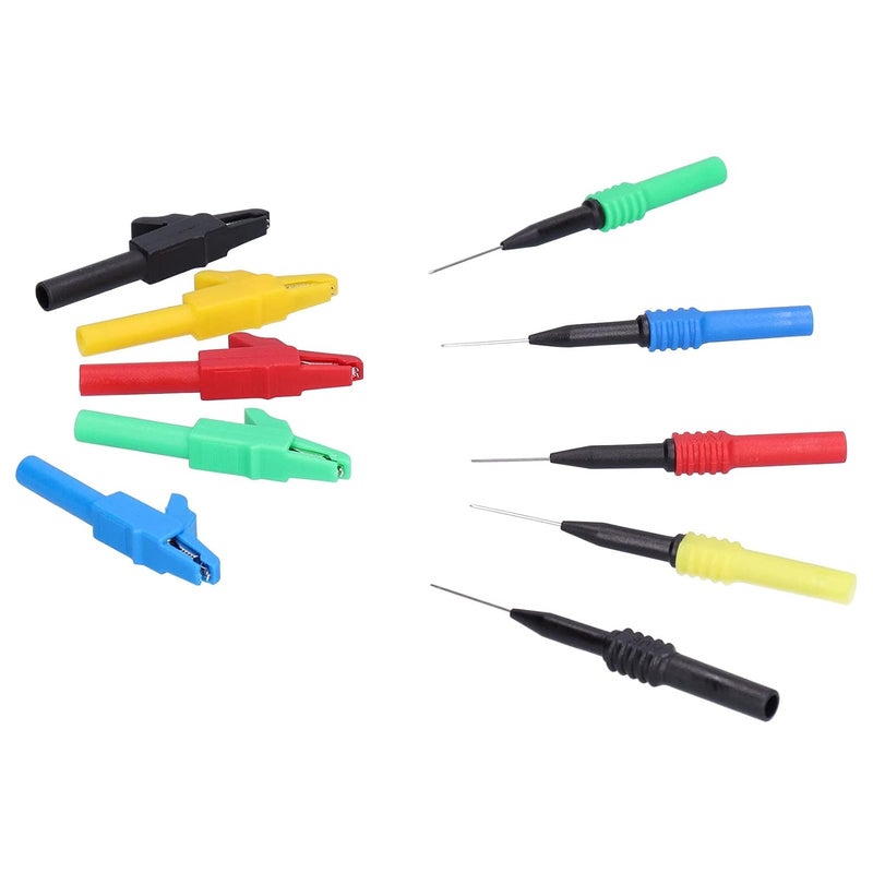 Premium Brass Banana Connector Test Cable Kit with Alligator Clips and Back Probes - Image 3
