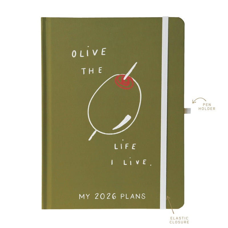 Graphique July 2025 â€“ Dec. 2026 Planner by Graphique, Weekly and Monthly Planner, 18 Months Calendar, Olive, 6â€ x 8â€ - Image 4