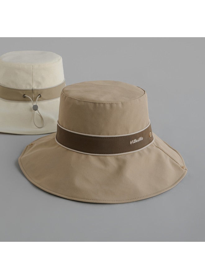 TonLion Outdoor Fisherman Hat Sun Hat Breathable Cap Fishing Hat Wide Brim Face Covering Sun Hat Couple Hat - Image 2