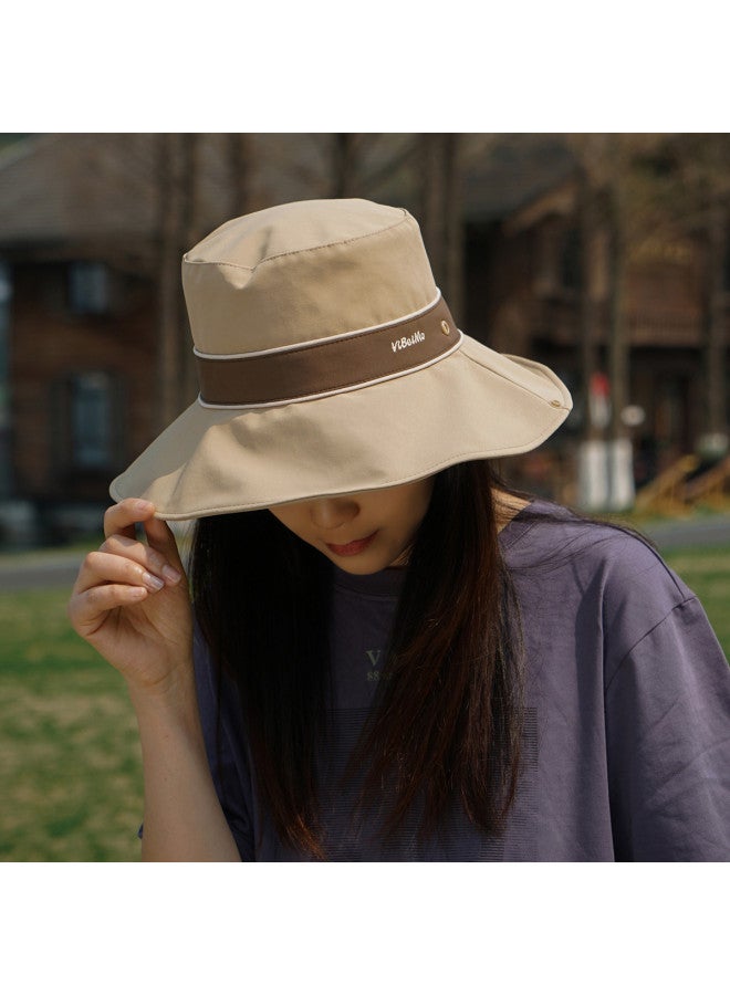 TonLion Outdoor Fisherman Hat Sun Hat Breathable Cap Fishing Hat Wide Brim Face Covering Sun Hat Couple Hat - Image 5
