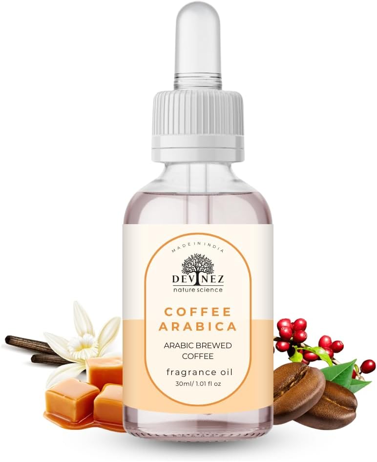 Devinez Coffee Arabica Fragrance Oil,(30ml) - for Diffusers, Aromatherapy, & Home, DIY, Air Freshener, DIY Candle-Making (IFRA Certifed) - Image 1
