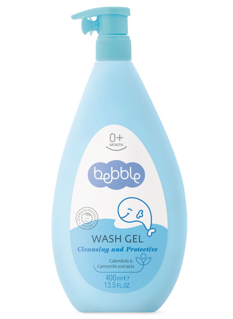 Bebble Baby Wash Gel Cleansing Protective No Paraben Calendula 400ml - Image 1