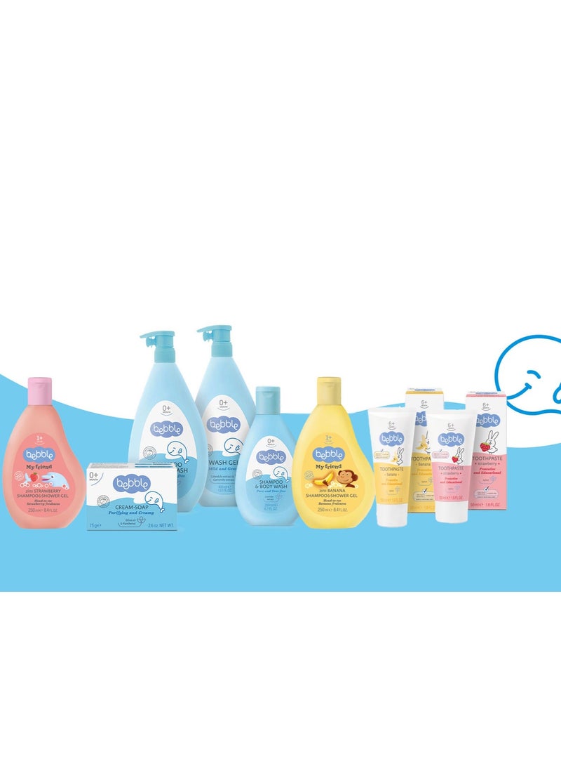 Bebble Baby Wash Gel Cleansing Protective No Paraben Calendula 400ml - Image 4