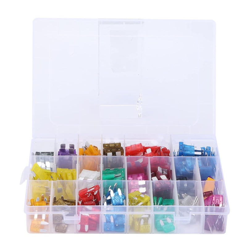 300 قطعة مجموعة متنوعة من الصمامات ذات الشفرة مع أداة سحب 2 3 5 7 5 10 15 20 25 30 35 40 أمبير للسيارة والشاحنة والقارب - Image 1