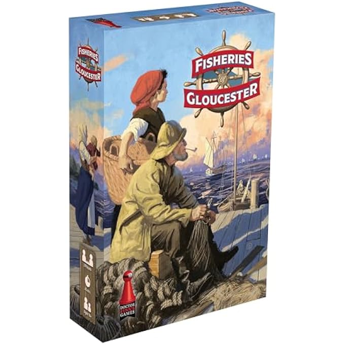 Fisheries of Gloucester  19th Century New England Fishing Strategy Board Game Ages 14 2 Players 30 Min - Image 1