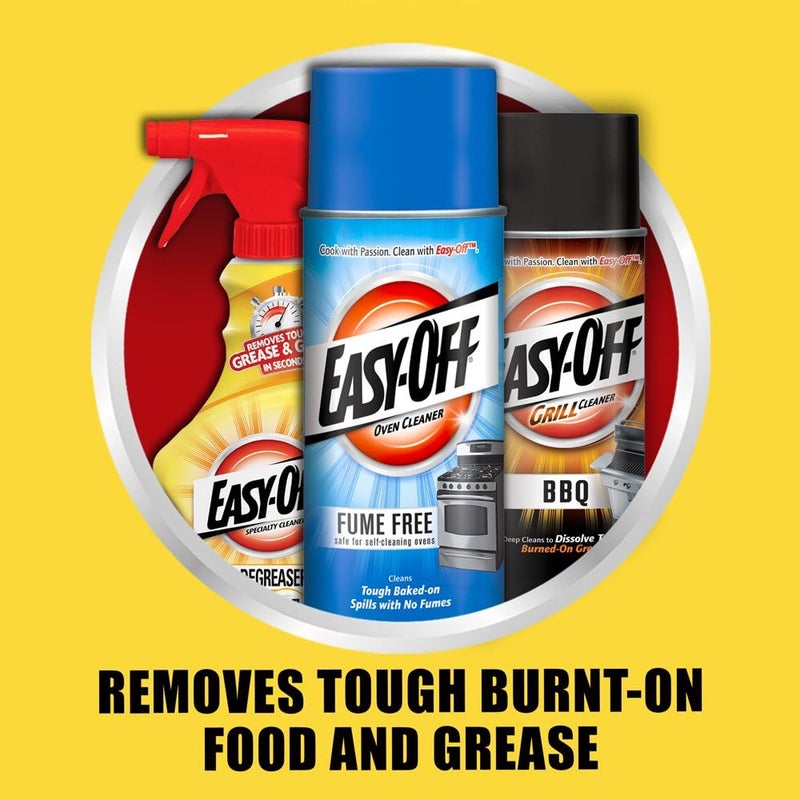 Easy Off Heavy Duty Oven Cleaner, Destroys Tough Burnt on Food and Grease, Fresh Scent, 14.5 oz Can - Image 4