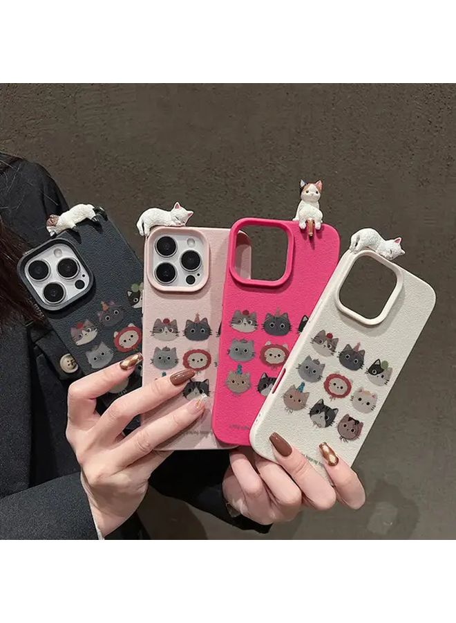 Cute 3D Cat Pattern Soft Case For iPhone 11 Mixed Color 3 - Image 1