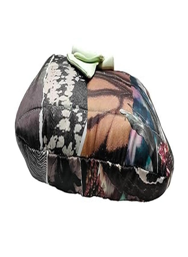 athizay Top Handle Handbags for Women Handcrafted Self Design Smooth Feel Polyester Fabric Stylish Bags Multi-Color Pista - Image 5